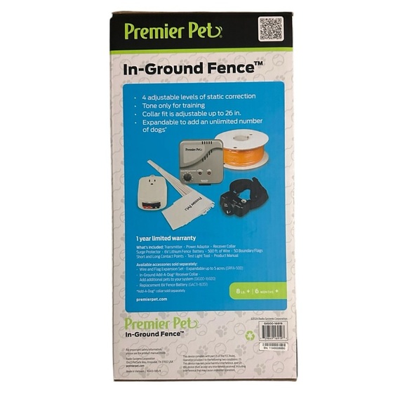 Premier Pet GIG00-16349 In Ground Fence For Dog's 8LB+ 6 Months + NEW SEALED BOX - Picture 6 of 11